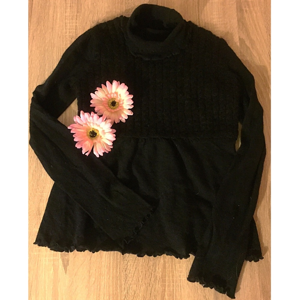 Anthropologie Turtle Neck&Bell Sleeve
